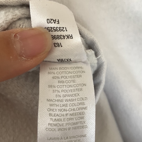 Z by Zella Ivory Oversized Crew Neck Twist Hem Sweatshirt - Picture 6 of 7